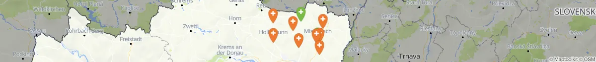 Map view for Pharmacies emergency services nearby Fallbach (Mistelbach, Niederösterreich)